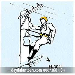 Dây đai an toàn cho thợ điện bảo vệ cả tinh thần lẫn vật chất